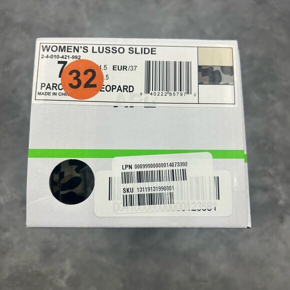 APL Athletic Propulsion Labs Lusso Leopard Slides Size 7 - Picture 10 of 13